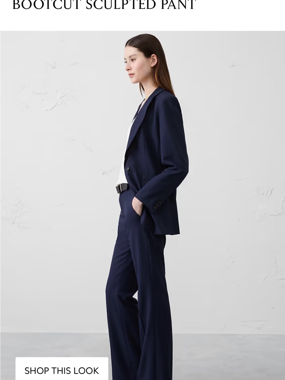 Banana Republic Factory Sculpted Black Pantsuit Set - Picture 4 of 7